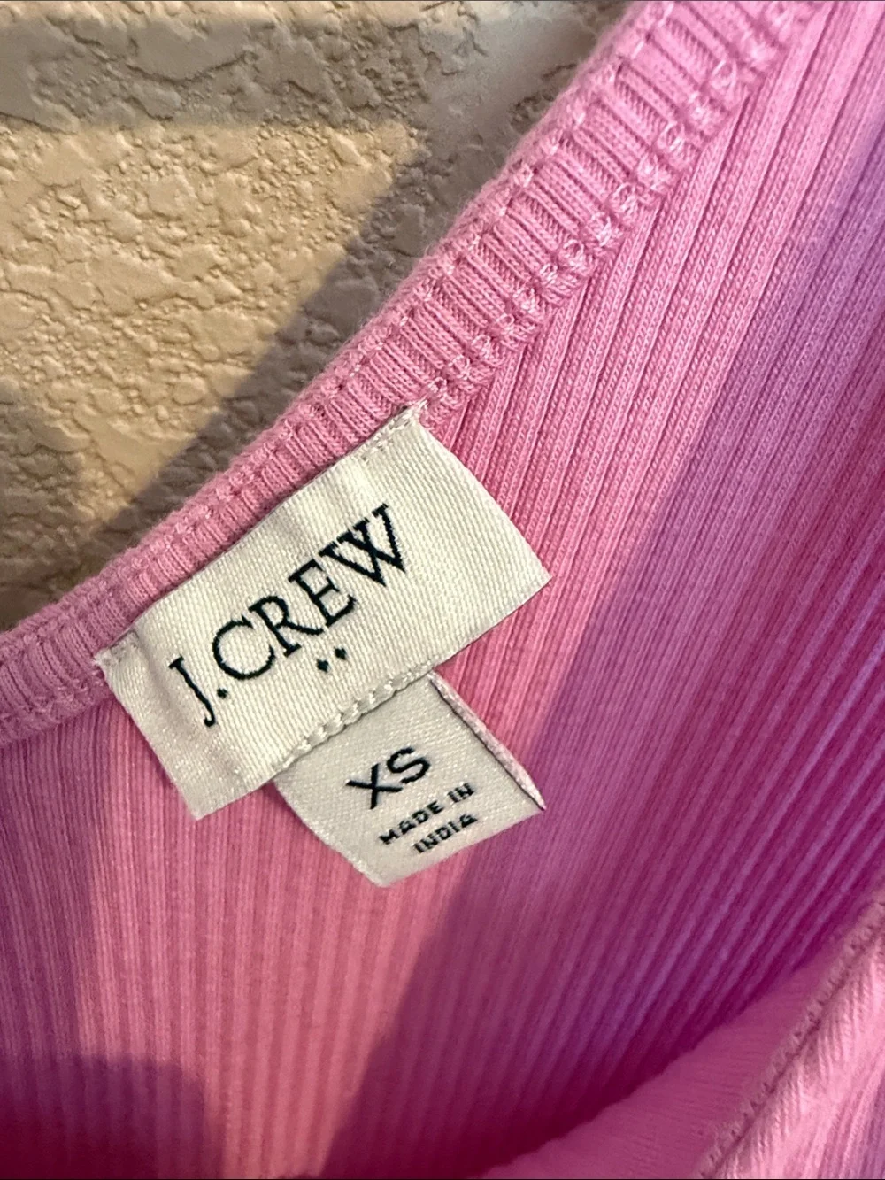 J.Crew Factory Pink Tie-Shoulder Maxi Dress – Size XS bubblegum pink - Picture 3 of 8